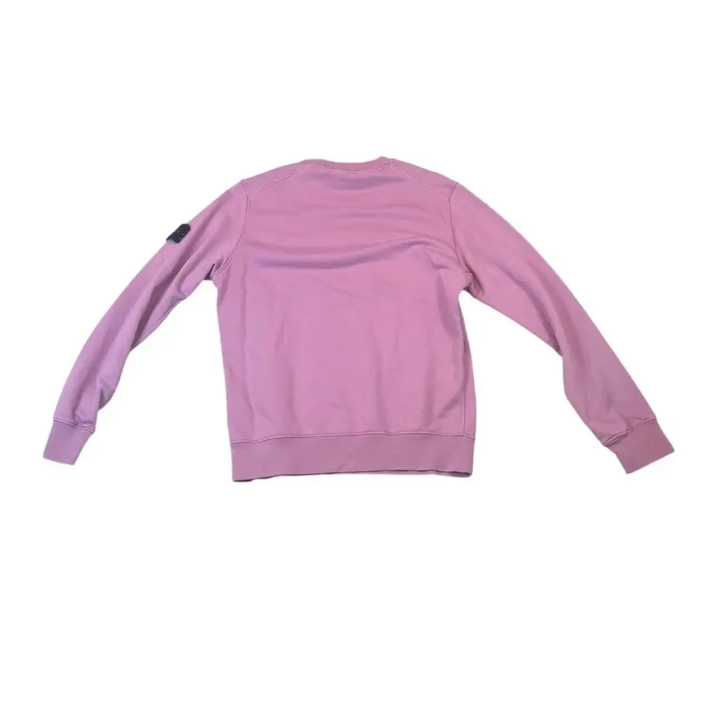 Stone Island Mens Medium Pullover Sweatshirt Lavender Purple Compass Badge BTS
